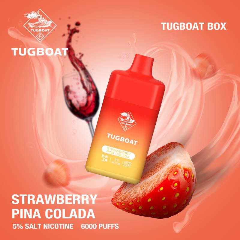 NEW Tugboat Box 6000 Puffs Rechargeable Disposable Vape