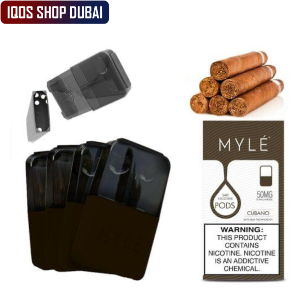 MYLE V4 Flavor Cubano Magnetic Pods 50mg in Dubai UAE