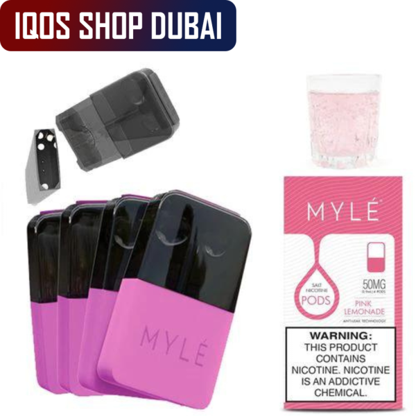 MYLÉ V4 Pink lemonade Flavor Magnetic Pods 50mg in UAE