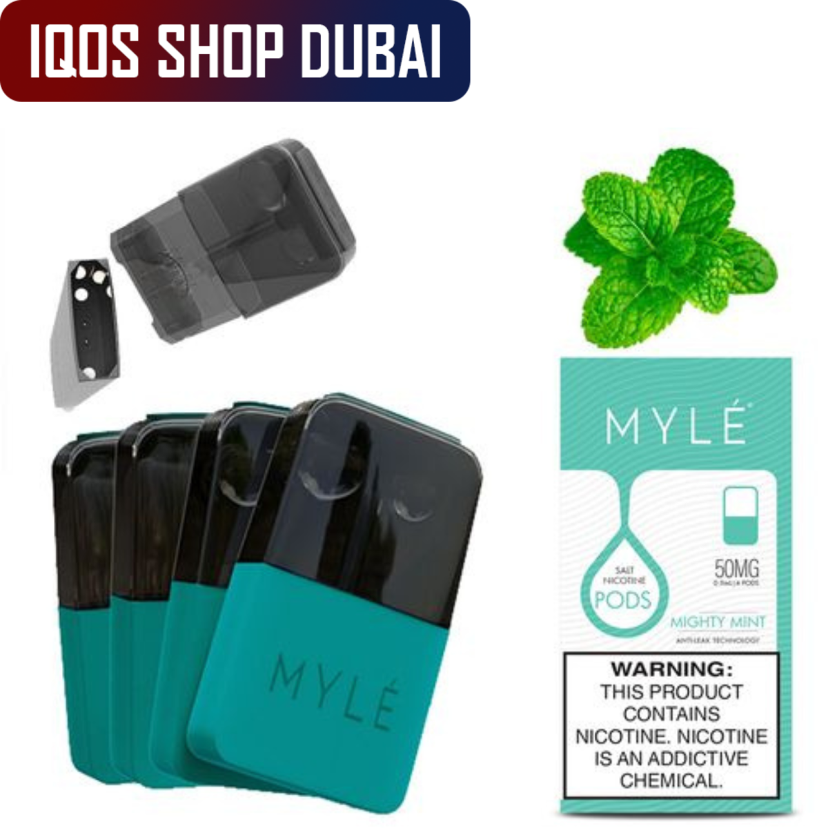 MYLE V4 Mighty Mint Flavor Magnetic Pods 50mg IN DUBAI UAE
