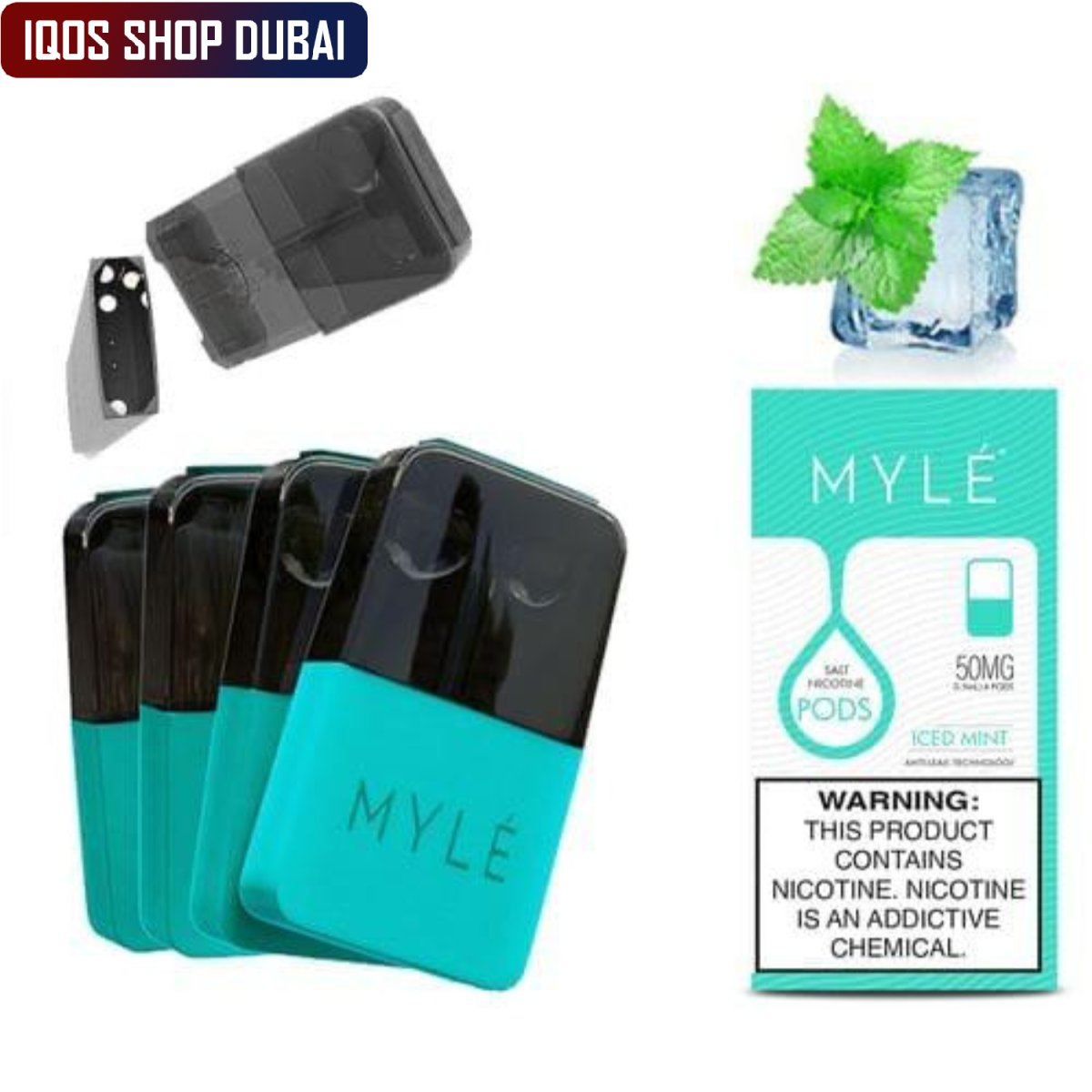 MYLE V4 ICED MINT Flavor Magnetic PODS 50mg in UAE