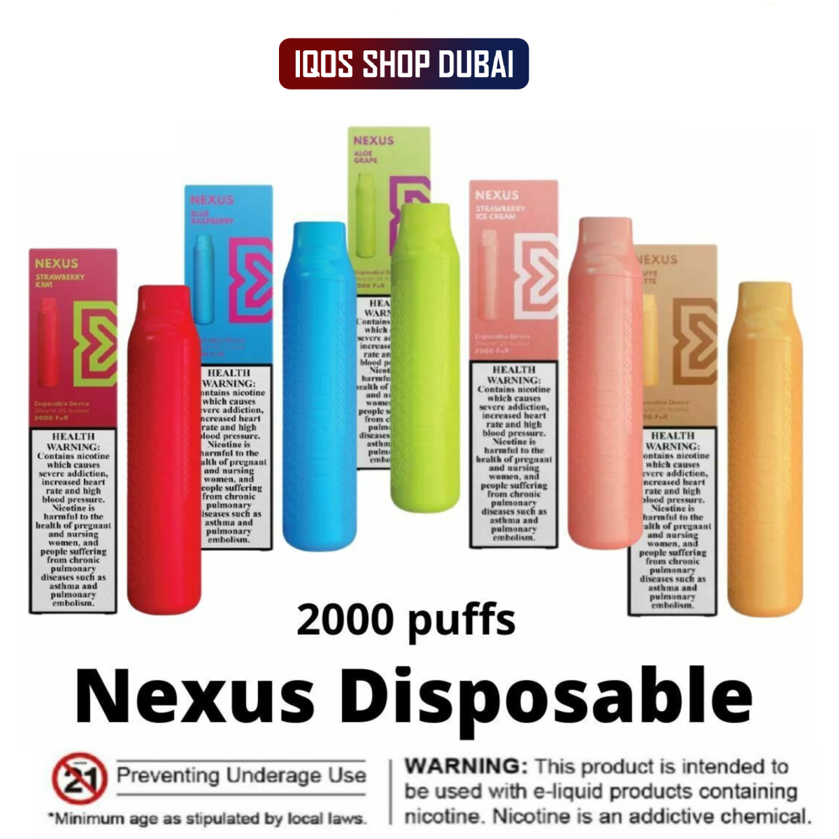 New Pod Salt Nexus 2000 Disposable Puffs Vape in UAE