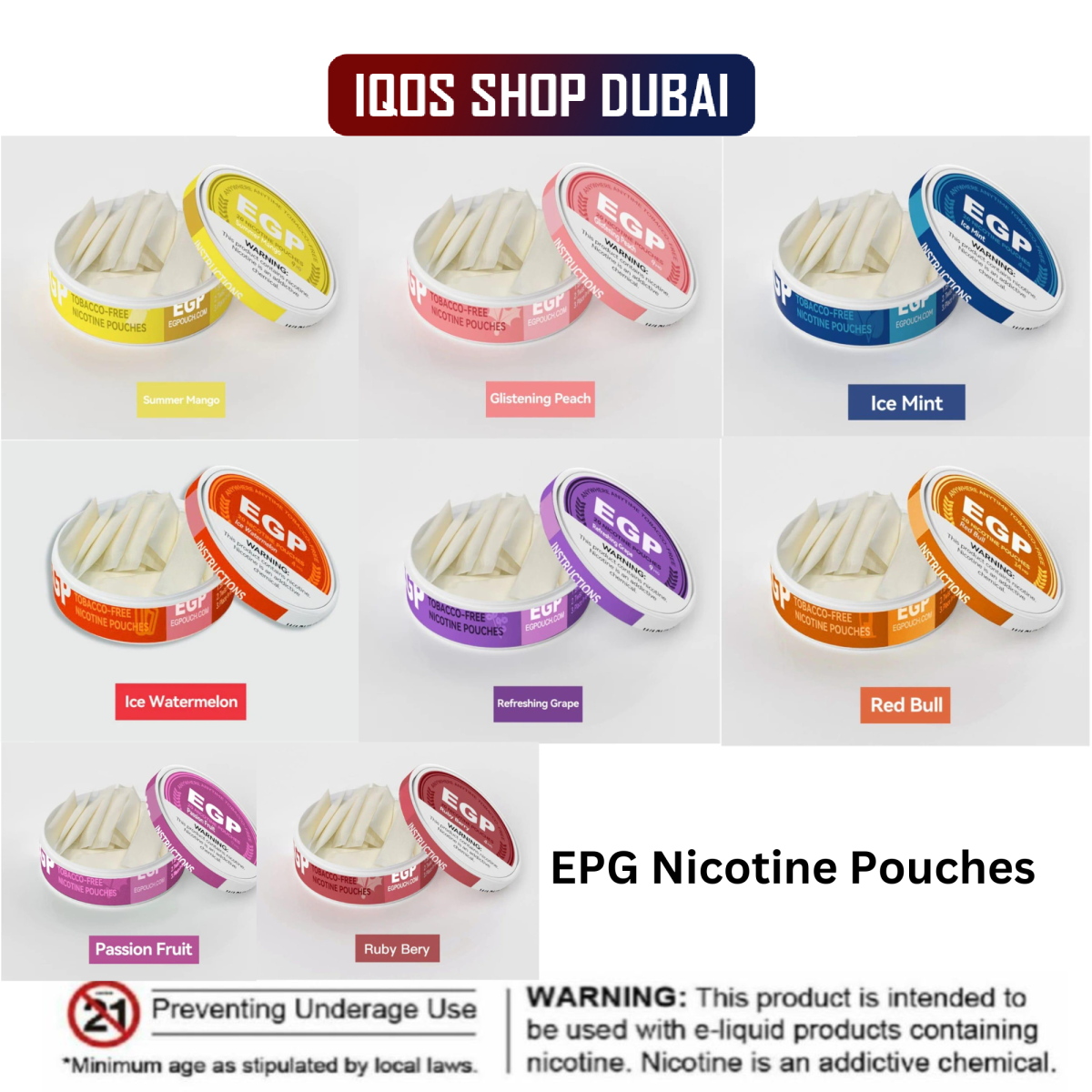 EPG Nicotine Pouches Disposable